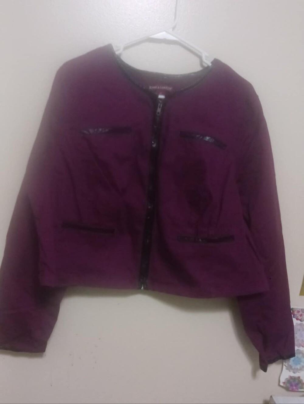 Jessica London Womens Boysenberry Shrug Jacket Size 16 A-32